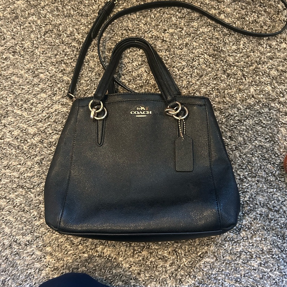 Coach Black Leather Handbag